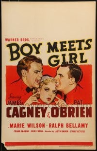2p250 BOY MEETS GIRL WC 1938 art of Hollywood screenwriters James Cagney & Pat O'Brien!