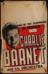 2p262 CHARLIE BARNET & HIS ORCHESTRRA music concert WC 1940s King of the Saxophone in person!