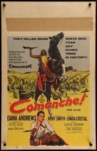 2p266 COMANCHE WC 1956 Dana Andrews, Linda Cristal, they killed more white men than any other!