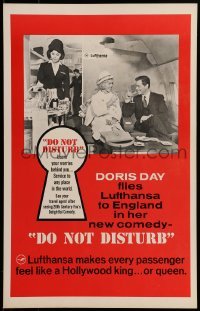 2p276 DO NOT DISTURB WC 1965 great special Lufthansa German airline advertisement with Doris Day!