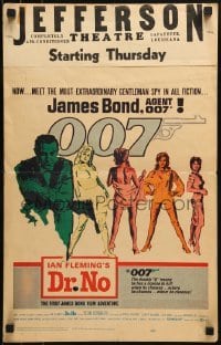 2p277 DR. NO WC 1962 Sean Connery as extraordinary gentleman spy James Bond, Caroff & Hooks art!
