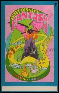 2p283 FANTASIA WC R1970 Disney classic musical, great psychedelic fantasy artwork!