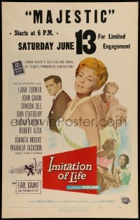 2p315 IMITATION OF LIFE WC 1959 sexy Lana Turner, Sandra Dee, John Gavin, from Fannie Hurst novel!