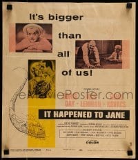 2p319 IT HAPPENED TO JANE WC 1959 Doris Day, Jack Lemmon, Ernie Kovacs winning at poker!