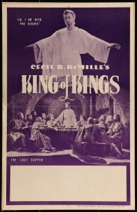 2p327 KING OF KINGS WC R1960s Cecil B. DeMille silent Biblical epic, the picture of pictures!