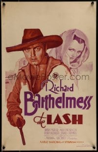 2p331 LASH WC 1930 great art of cowboy Richard Barthelmess with gun & young senorita Mary Astor!