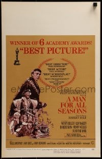 2p344 MAN FOR ALL SEASONS WC 1967 Paul Scofield, Robert Shaw, Best Picture Academy Award!