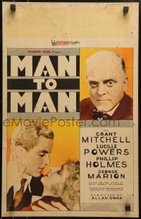 2p347 MAN TO MAN WC 1930 Grant Mitchell goes to jail for avenging his brother's death!