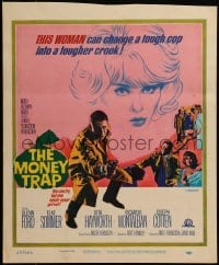 2p355 MONEY TRAP WC 1965 Glenn Ford, Elke Sommer can change a tough cop into a tougher crook!
