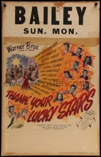 2p399 THANK YOUR LUCKY STARS WC 1943 Errol Flynn, Humphrey Bogart, Bette Davis & more pictured!