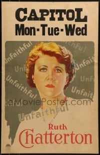 2p408 UNFAITHFUL WC 1931 great art of Ruth Chatterton, who is unfaithful to her cheating husband!