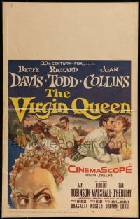 2p410 VIRGIN QUEEN WC 1955 Bette Davis, sexy Joan Collins & swashbuckler Richard Todd!