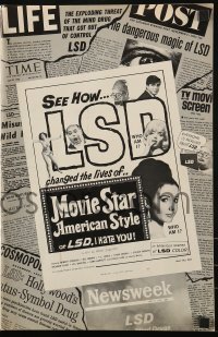 2p093 MOVIE STAR AMERICAN STYLE OR; LSD I HATE YOU pressbook 1966 see how it changes stars' lives!