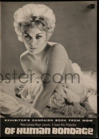 2p095 OF HUMAN BONDAGE pressbook 1964 super sexy Kim Novak can't help being what she is!