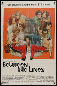 2r113 BETWEEN THE LINES 1sh 1977 Richard Amsel artwork, John Heard, fun, adventure & romance!