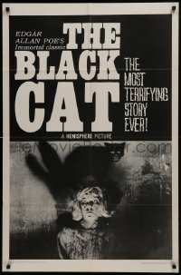 2r131 BLACK CAT 1sh 1966 Edgar Allan Poe, Robert Frost, Robyn Baker, cool horror image!