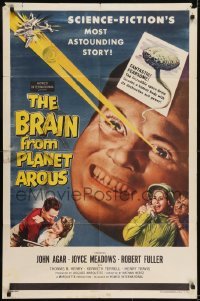 2r160 BRAIN FROM PLANET AROUS 1sh 1957 evil power made him most feared man in the universe!