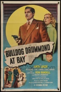 2r180 BULLDOG DRUMMOND AT BAY 1sh 1947 Anita Louise, Ron Randell in the title role!