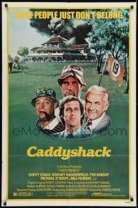 2r187 CADDYSHACK 1sh 1980 Chevy Chase, Bill Murray, Rodney Dangerfield, golf comedy classic!