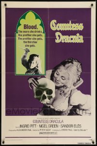 2r247 COUNTESS DRACULA 1sh 1972 Hammer, Ingrid Pitt, the more she drinks, the thirstier she gets!