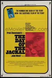 2r272 DAY OF THE JACKAL 1sh 1973 Fred Zinnemann assassination classic, master killer Edward Fox!