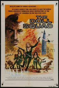 2r320 DOLL SQUAD 1sh 1973 Ted V. Mikels directed, lady assassins with orders to Seduce and Destroy!