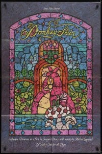 2r321 DONKEY SKIN 1sh 1975 Jacques Demy's Peau d'ane, stained glass fairytale art by Lee Reedy!
