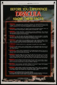 2r331 DRACULA 1sh 1979 Laurence Olivier, Bram Stoker, Frank Langella, vampire facts!