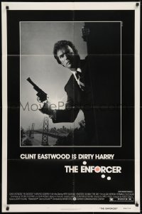 2r351 ENFORCER 1sh 1976 classic image of Clint Eastwood as Dirty Harry holding .44 magnum!
