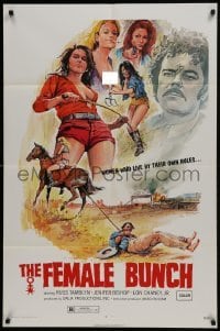 2r381 FEMALE BUNCH 1sh 1971 sexy Kede artwork of bad girls, they live by their own rules!