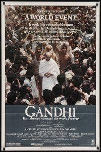 2r434 GANDHI 1sh 1982 Ben Kingsley as The Mahatma, directed by Richard Attenborough!