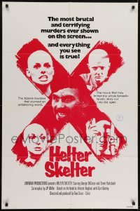 2r497 HELTER SKELTER 1sh 1976 Steve Railsback as Charles Manson, wild creepy family!