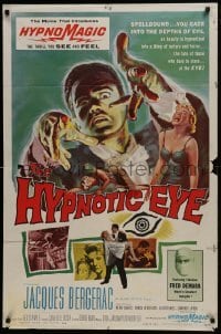 2r538 HYPNOTIC EYE 1sh 1960 Jacques Bergerac, cool hypnosis art, stare if you dare!