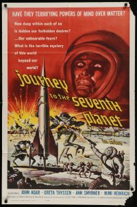 2r567 JOURNEY TO THE SEVENTH PLANET 1sh 1961 they have terrifying powers of mind over matter!
