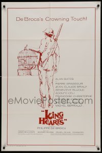 2r574 KING OF HEARTS 1sh 1967 Philippe De Broca's Le Roi de coeur, Bates, Genevieve Bujold