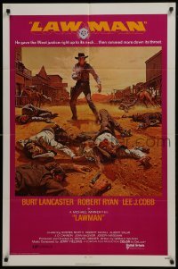 2r598 LAWMAN 1sh 1971 Burt Lancaster, Robert Ryan, Lee J. Cobb, directed by Michael Winner!