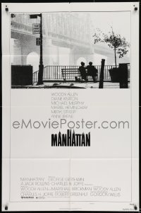 2r645 MANHATTAN style B 1sh 1979 Woody Allen & Diane Keaton, New York City title design by Burt Kleeger!