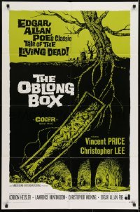 2r705 OBLONG BOX int'l 1sh 1969 Edgar Allan Poe's tale of living dead, cool horror art!