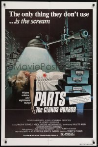 2r730 PARTS: THE CLONUS HORROR 1sh 1978 science & nightmare, art of sexy girl on autopsy table!