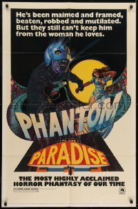 2r739 PHANTOM OF THE PARADISE revised 1sh 1974 Brian De Palma, different artwork by Richard Corben!