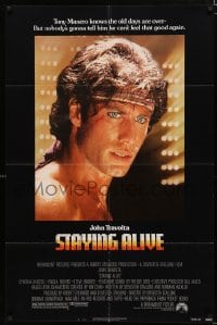 2r853 STAYING ALIVE 1sh 1983 directed by Stallone, John Travolta in Saturday Night Fever sequel!