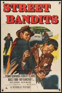 2r862 STREET BANDITS 1sh 1951 Penny Edwards, Robert Clarke & Roy Barcroft in a crime thriller!