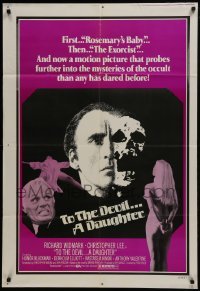 2r919 TO THE DEVIL A DAUGHTER 1sh 1976 Richard Widmark, Christopher Lee, different image!