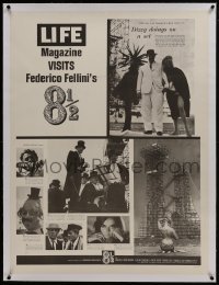 2s150 8 1/2 linen 30x40 1963 Life Magazine visits Federico Fellini's movie while being filmed!