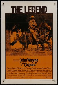 2s185 CHISUM linen 1sh 1970 BIG John Wayne, the legend, the hero, the man, the winner, the western!