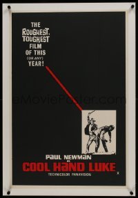 2s087 COOL HAND LUKE linen teaser English double crown 1967 Paul Newman, cool different image, rare!