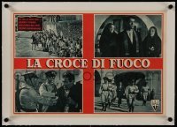 2s107 FUGITIVE linen Italian 13x18 pbusta 1948 four images with Henry Fonda & soldiers!
