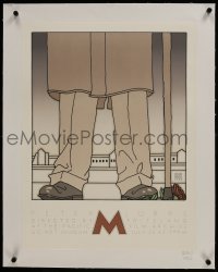 2s024 M linen 18x24 art print R1982 Fritz Lang classic, wonderful art by David Lance Goines!