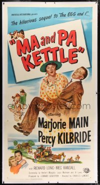 2t018 MA & PA KETTLE linen 3sh 1949 Marjorie Main & Percy Kilbride in the sequel to The Egg and I!