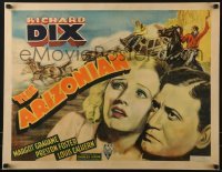2w009 ARIZONIAN 1/2sh 1935 cool art of cowboy Richard Dix & Margot Grahame by stagecoach, rare!
